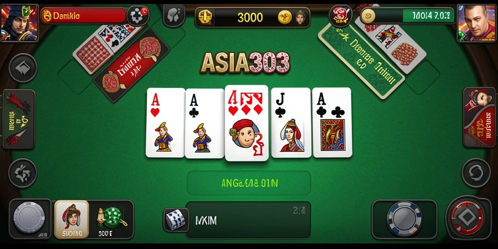 Tangkapan layar gameplay ASIA303 menunjukkan aksi seru dalam permainan Domino.