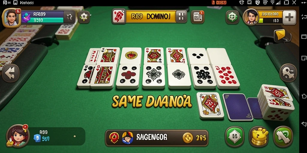 Gameplay seru Domino di RR89 dengan antarmuka menarik.